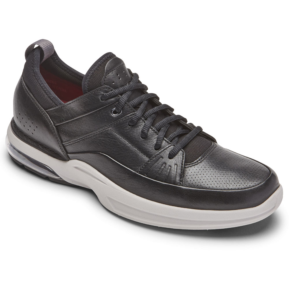 Zapatillas Rockport Hombre Mexico - Howe Street Lace Up Negros - ENZBG6095